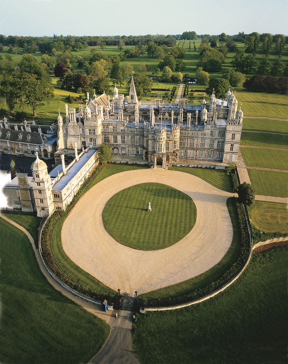 Aerial View Burghley House