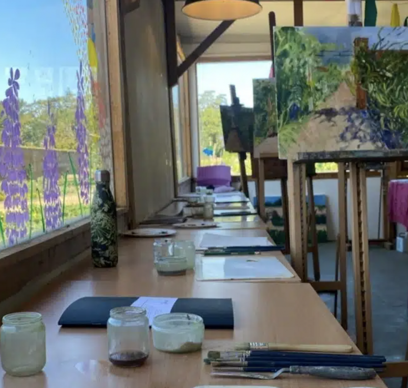 Painting studio at Holkham Hall